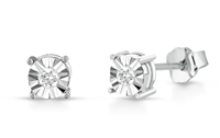 Boucles d'oreilles PG Gioielli Femme in Or blanc Diamante 0.08 Ct ORDISC/4 - ORDISC/4